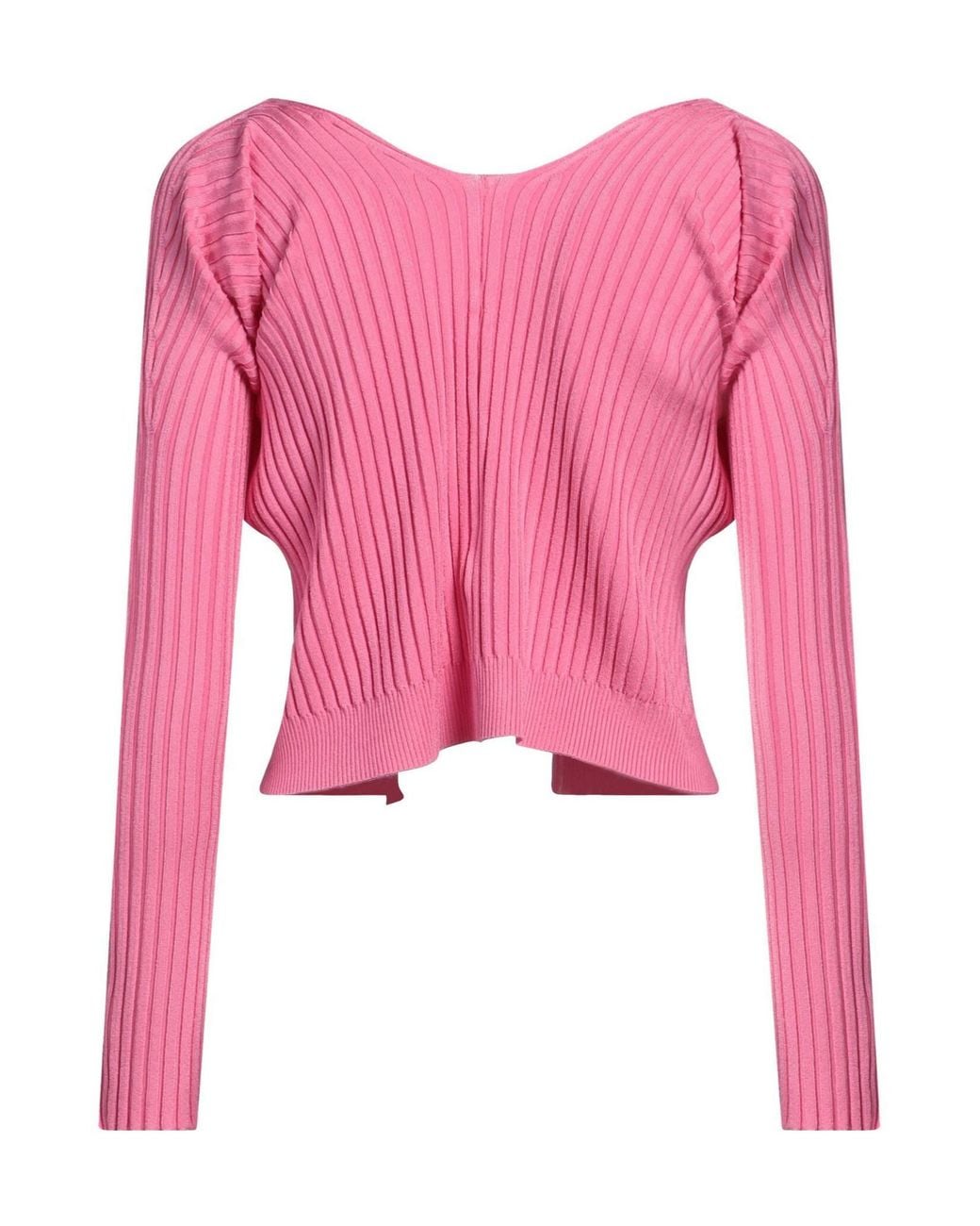 Jacquemus Pink Solid-Colored Knit Top