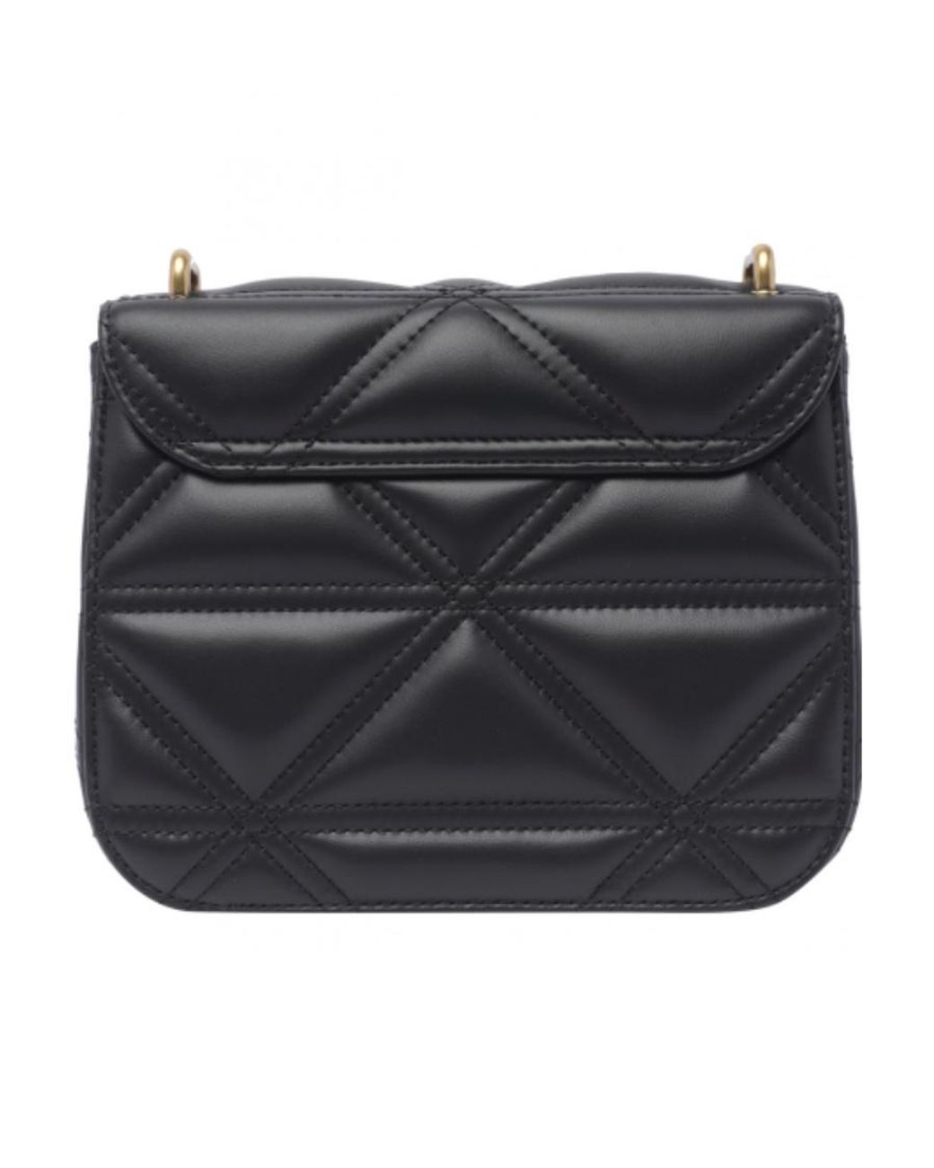 Vivienne Westwood Gray Logo-Plaque Quilted Shoulder Bag