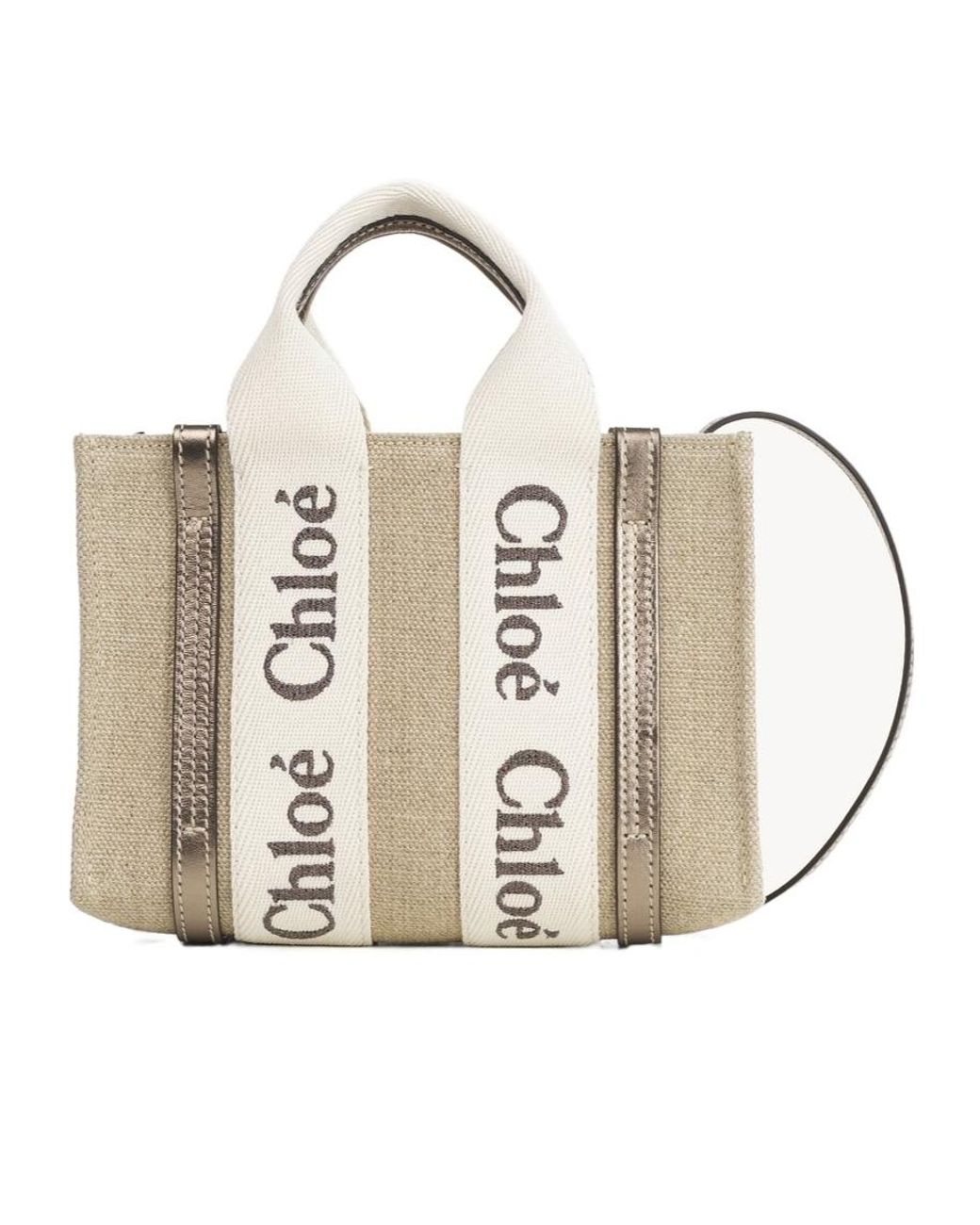 Chloé Metallic Chloé Mini Woody Tote Bag