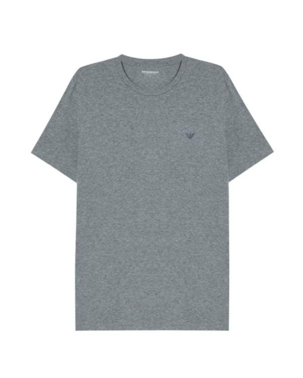 Emporio Armani Gray Two-Piece Crew-Neck T-Shirt Set for men