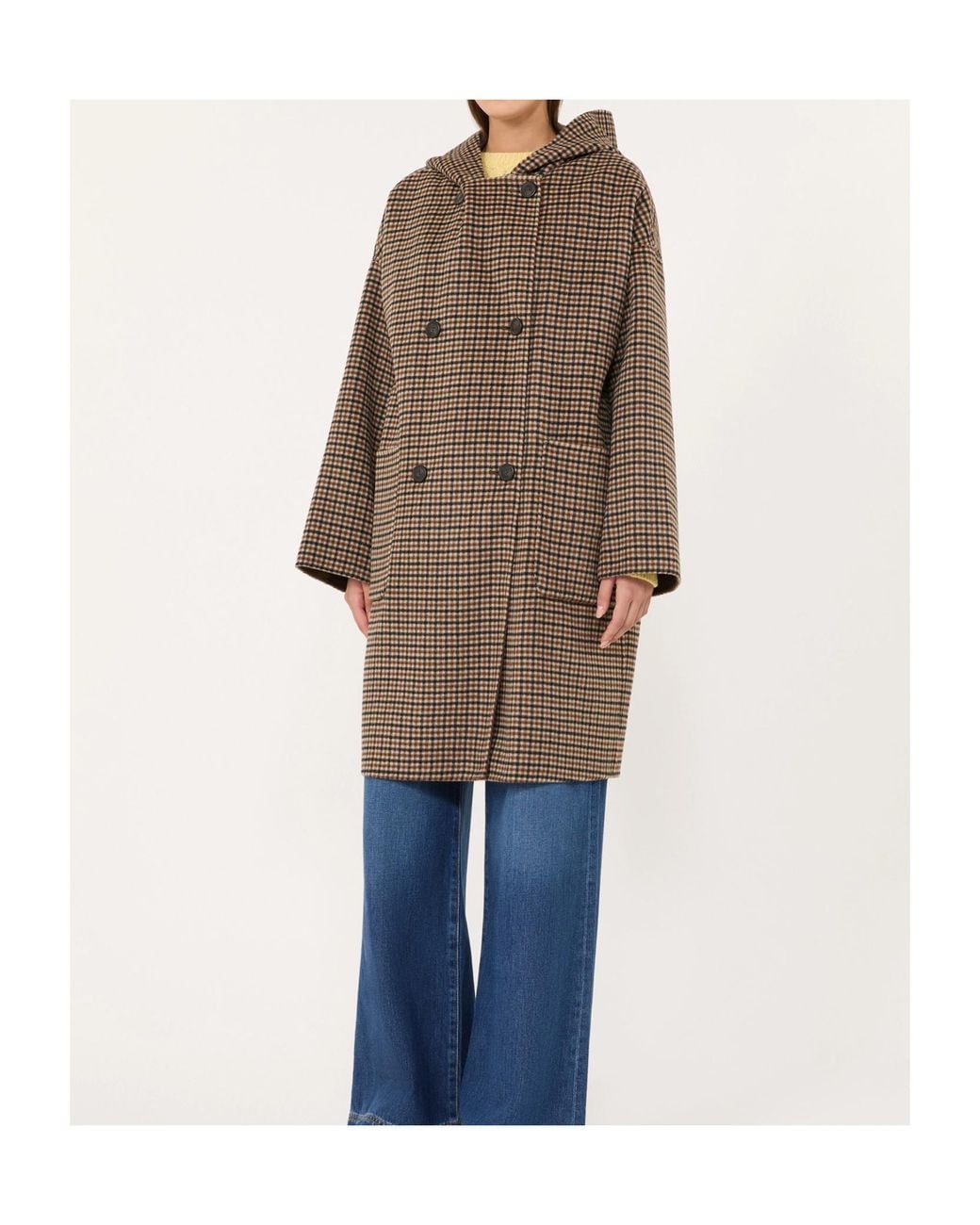 Weekend by Maxmara Brown Balta Reversible Hooded Coat