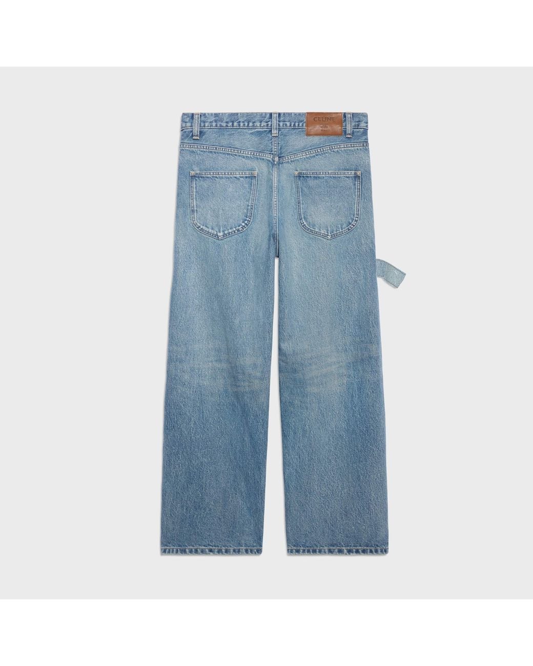 Céline Blue Wide Leg Jeans 001 for men