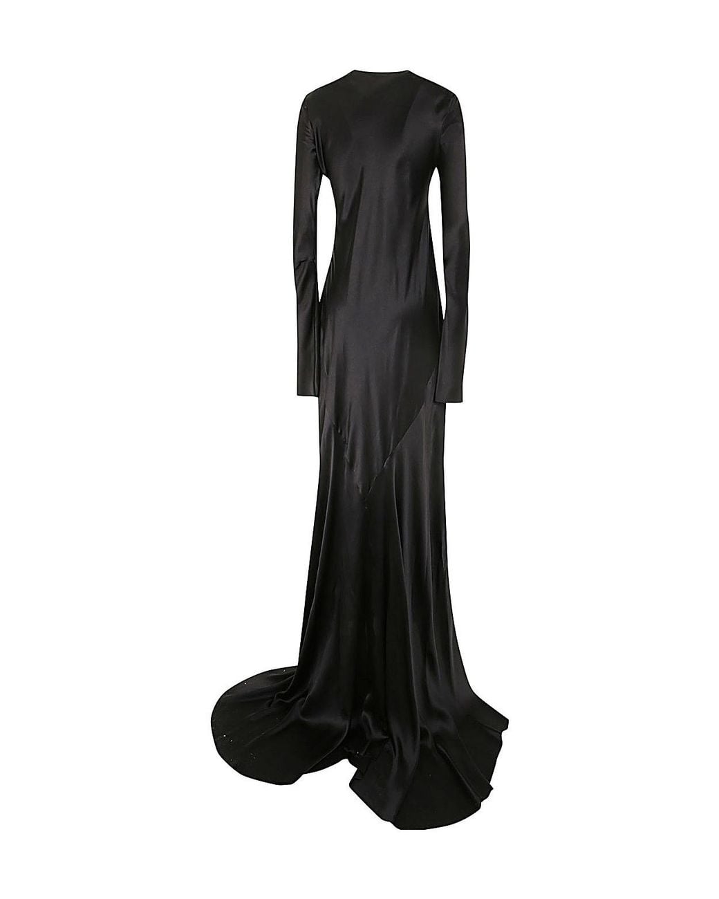 Ann Demeulemeester Black Long-Sleeve Dress