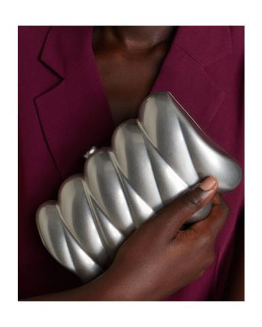 Jonathan Simkhai Gray Reya Clutch