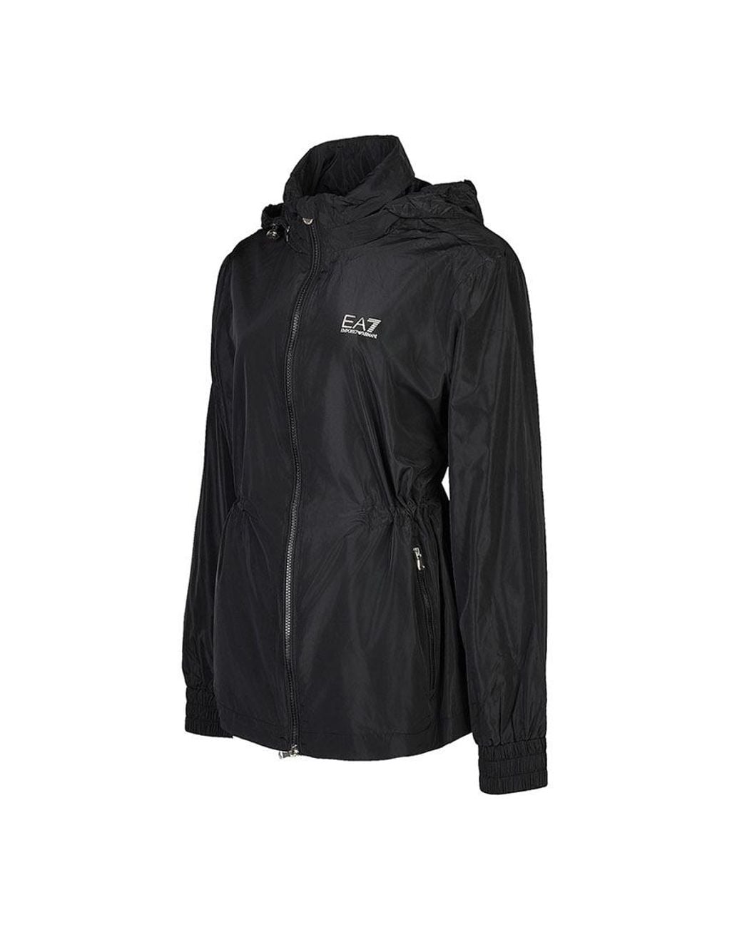 EA7 Black Long-Sleeve Zip-Up Jacket