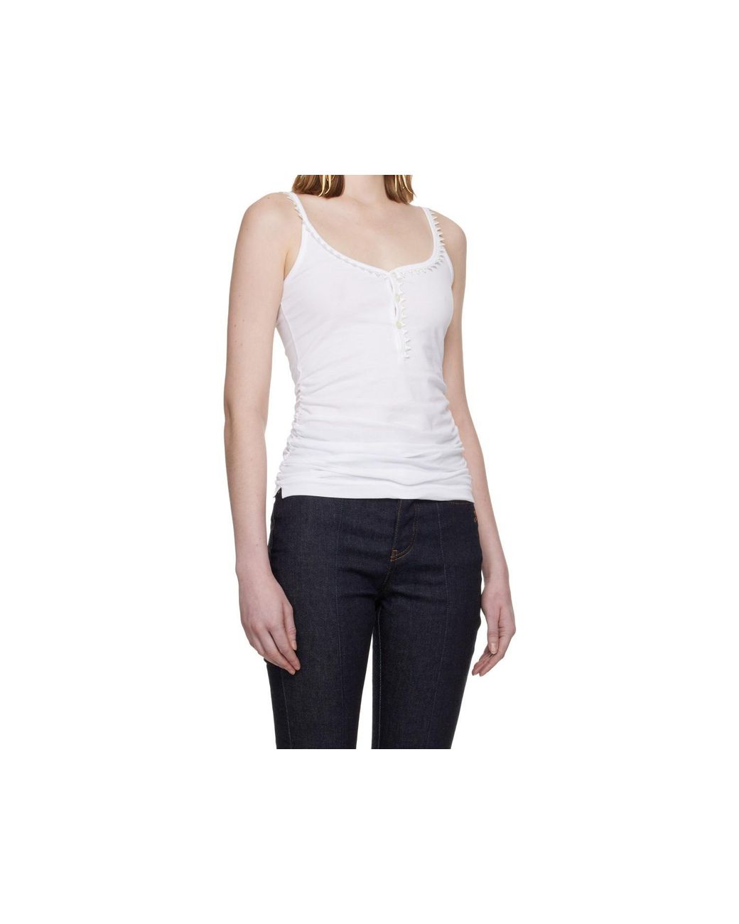 Jacquemus White Le Debardeur Clavela Sleeveless Tank Top