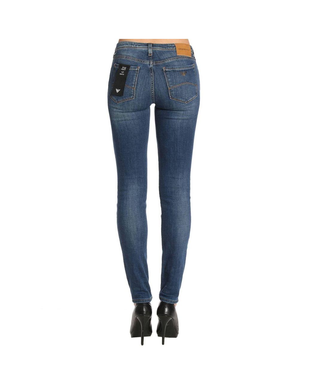 Emporio Armani Blue Logo Jeans