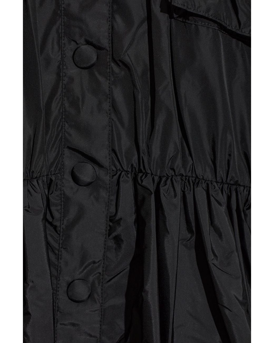 Ganni Black V-Neck Mini Dress