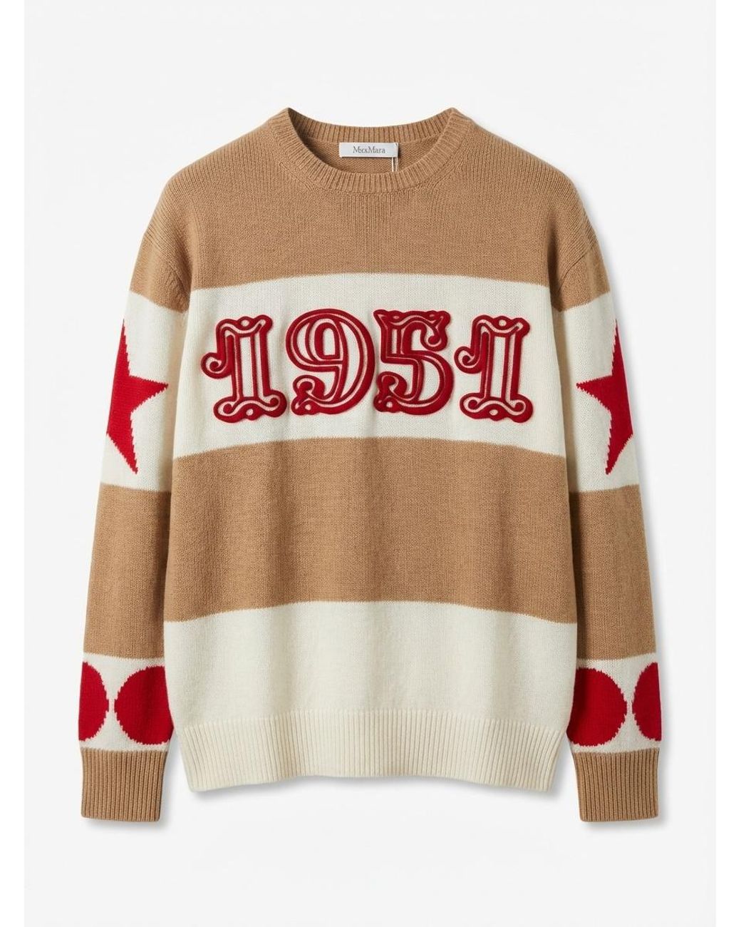 Max Mara Red Long-Sleeved Sweater