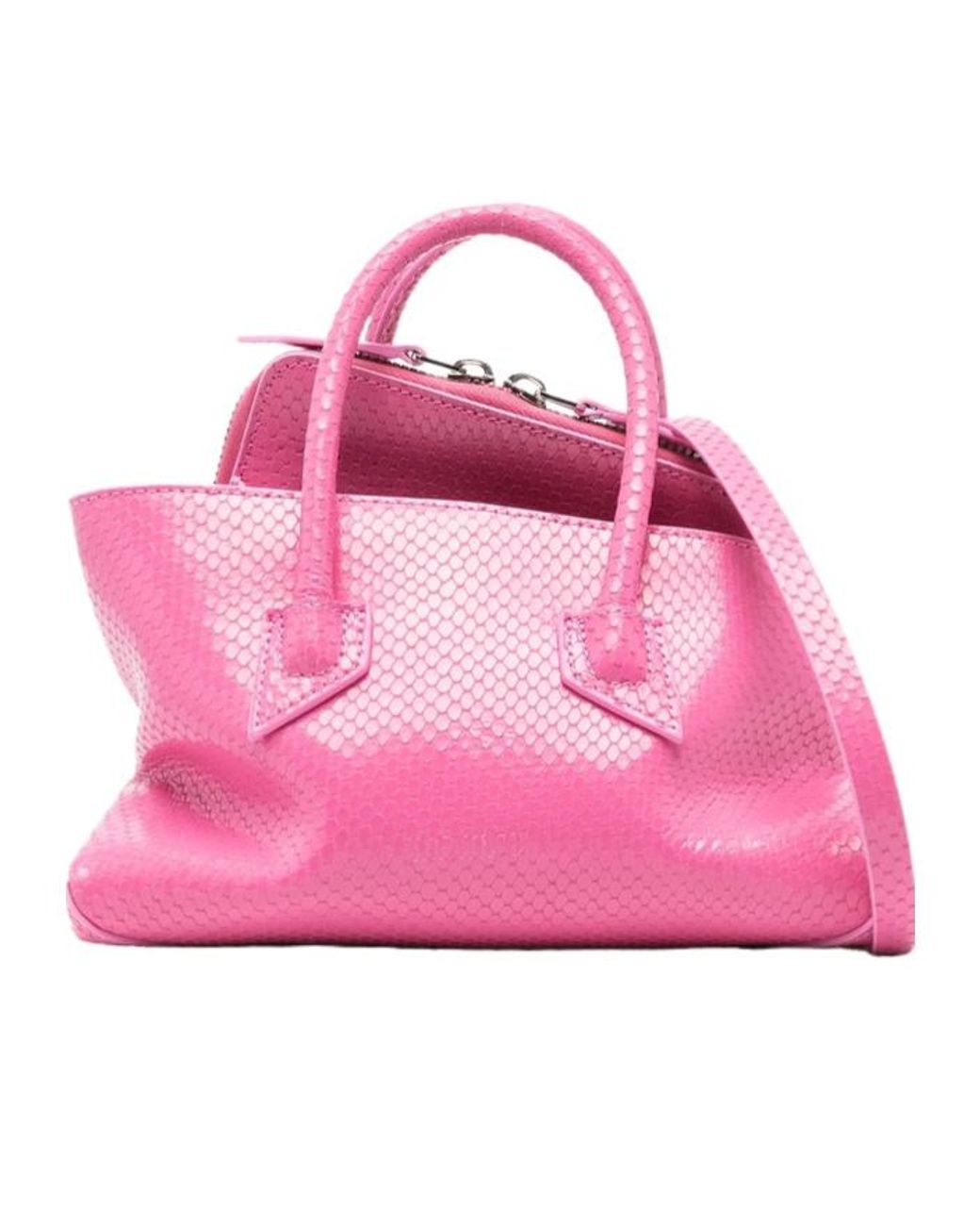 The Attico Pink The La Passeggiata Zip-Up Tote Bag