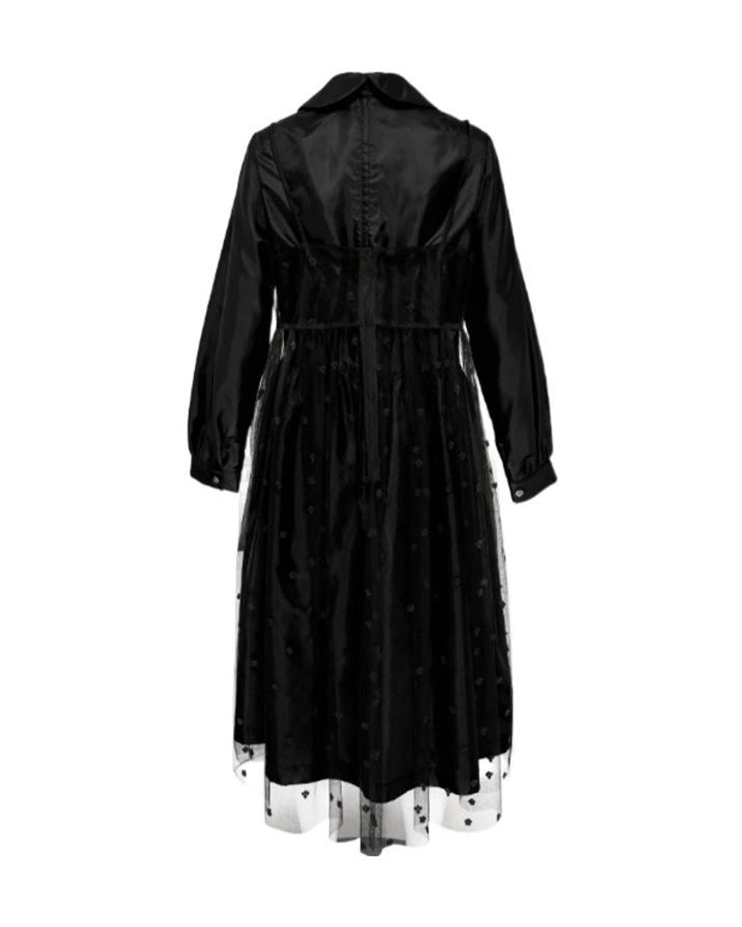 Comme des Garçons Black Long-Sleeved Dress
