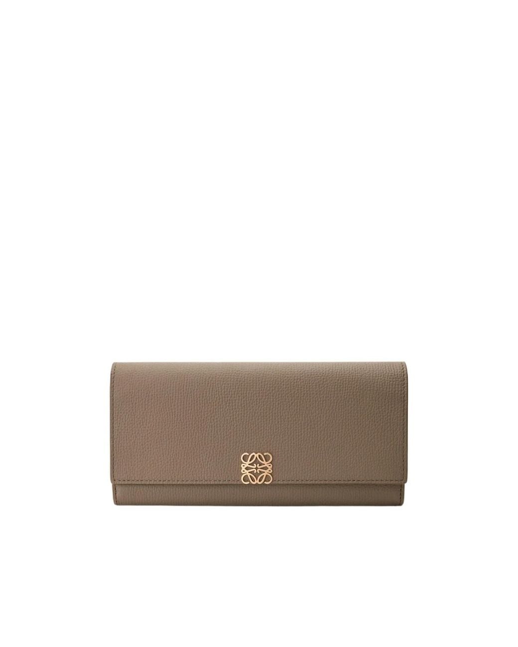 Loewe Gray Anagram Continental Wallet