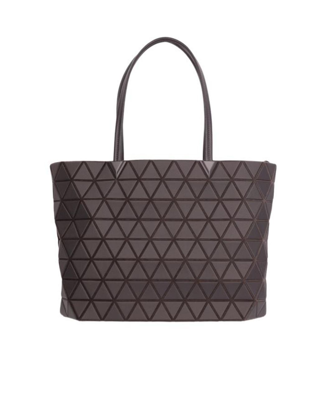 Issey Miyake Brown Bateau Matte Handbag