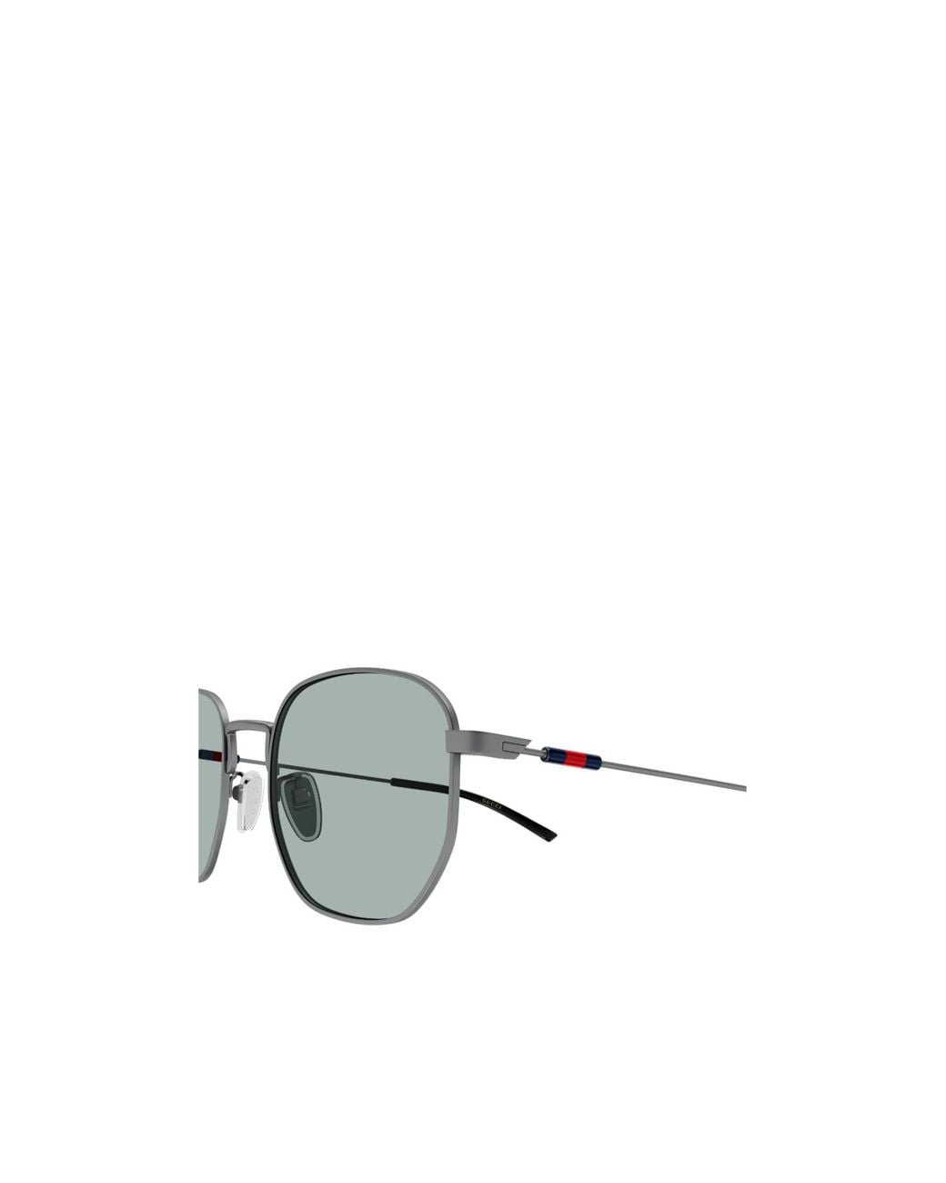 Gucci Metallic Eyewear Geometric Frame Sunglasses for men
