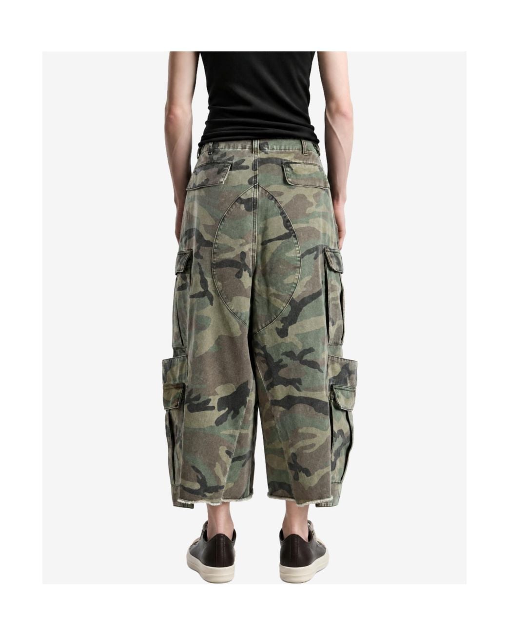Vetements Gray Camouflage Cargo Pants for men