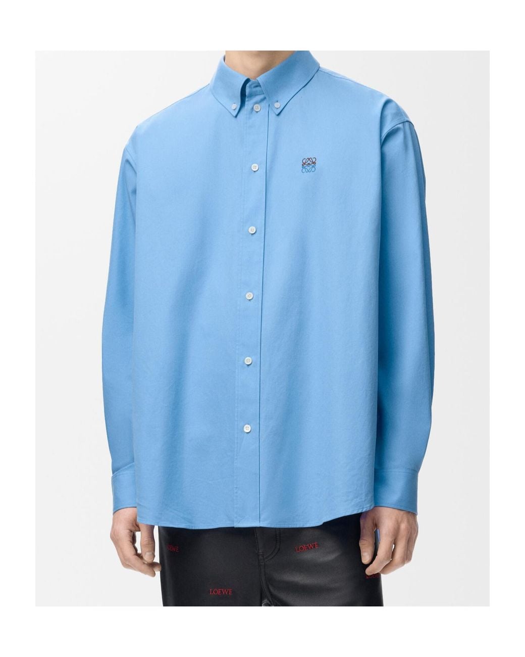 Loewe Blue Long-Sleeved Shirt for men