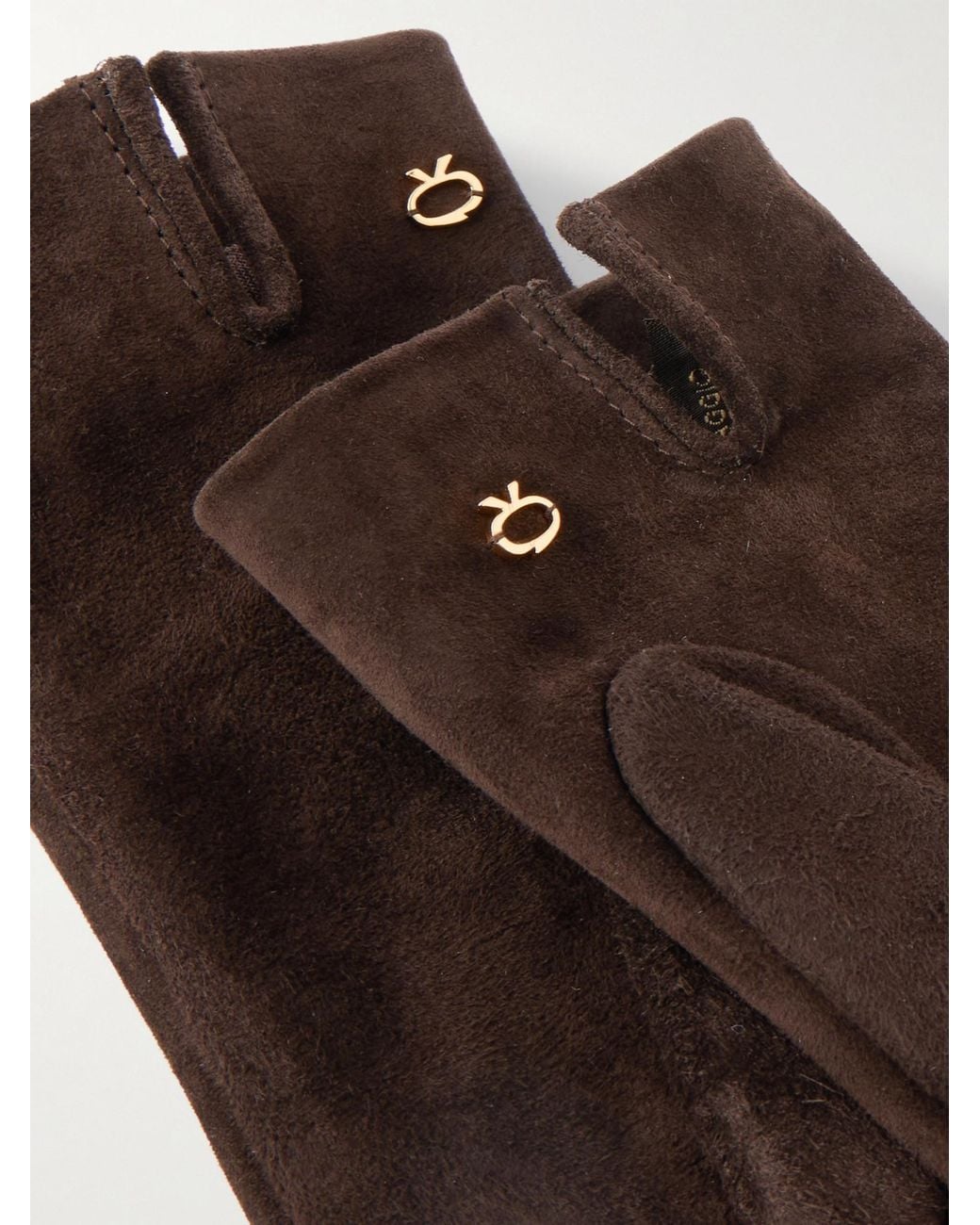 Gianvito Rossi Brown Cam Gloves