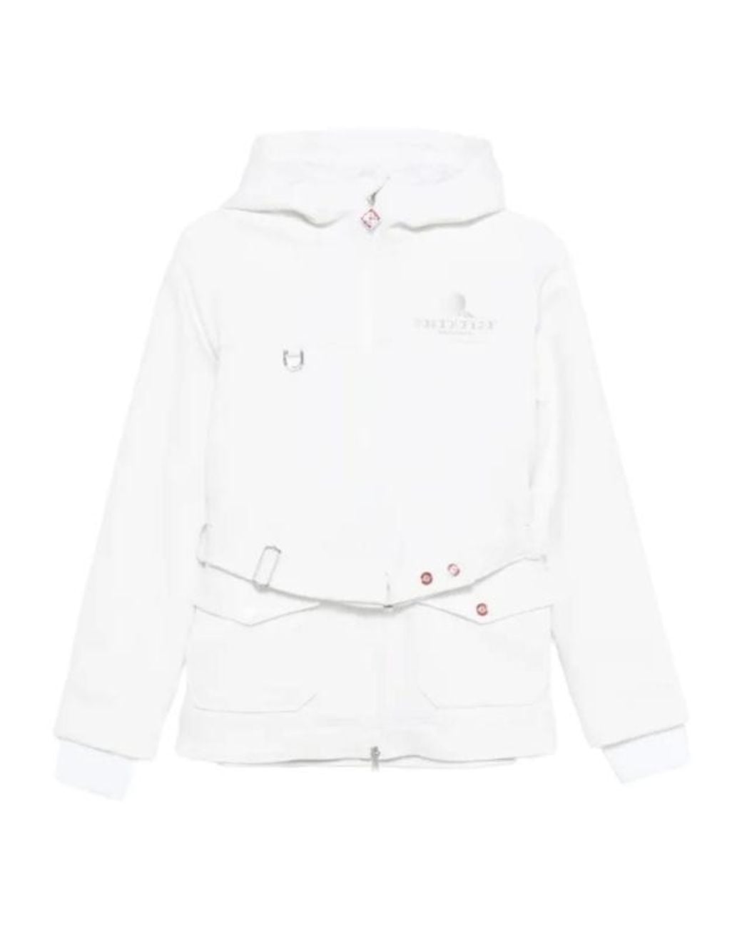 Casablanca White Hooded Belted Ski Jacket
