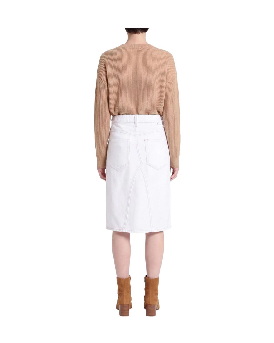 Isabel Marant White Denim Skirts