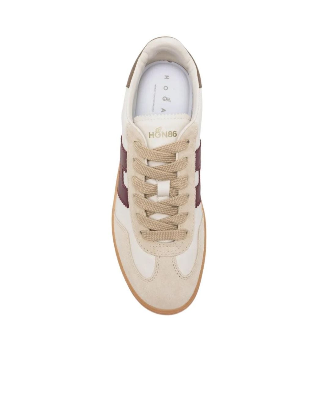 Hogan Pink Logo-Patch Panelled Sneakers