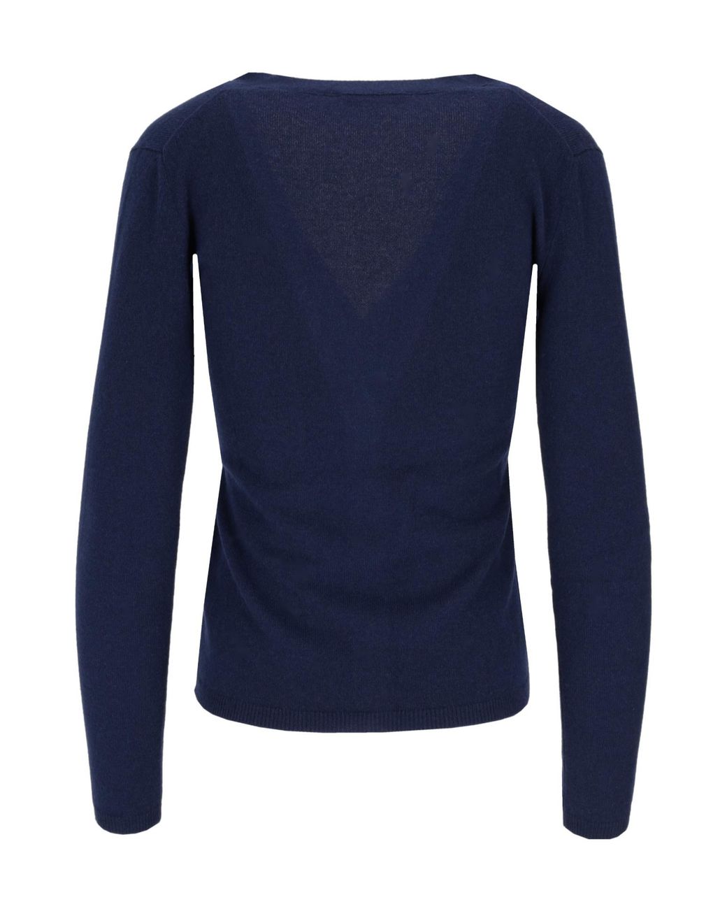 Lela Rose Blue V-Neck Cardigan
