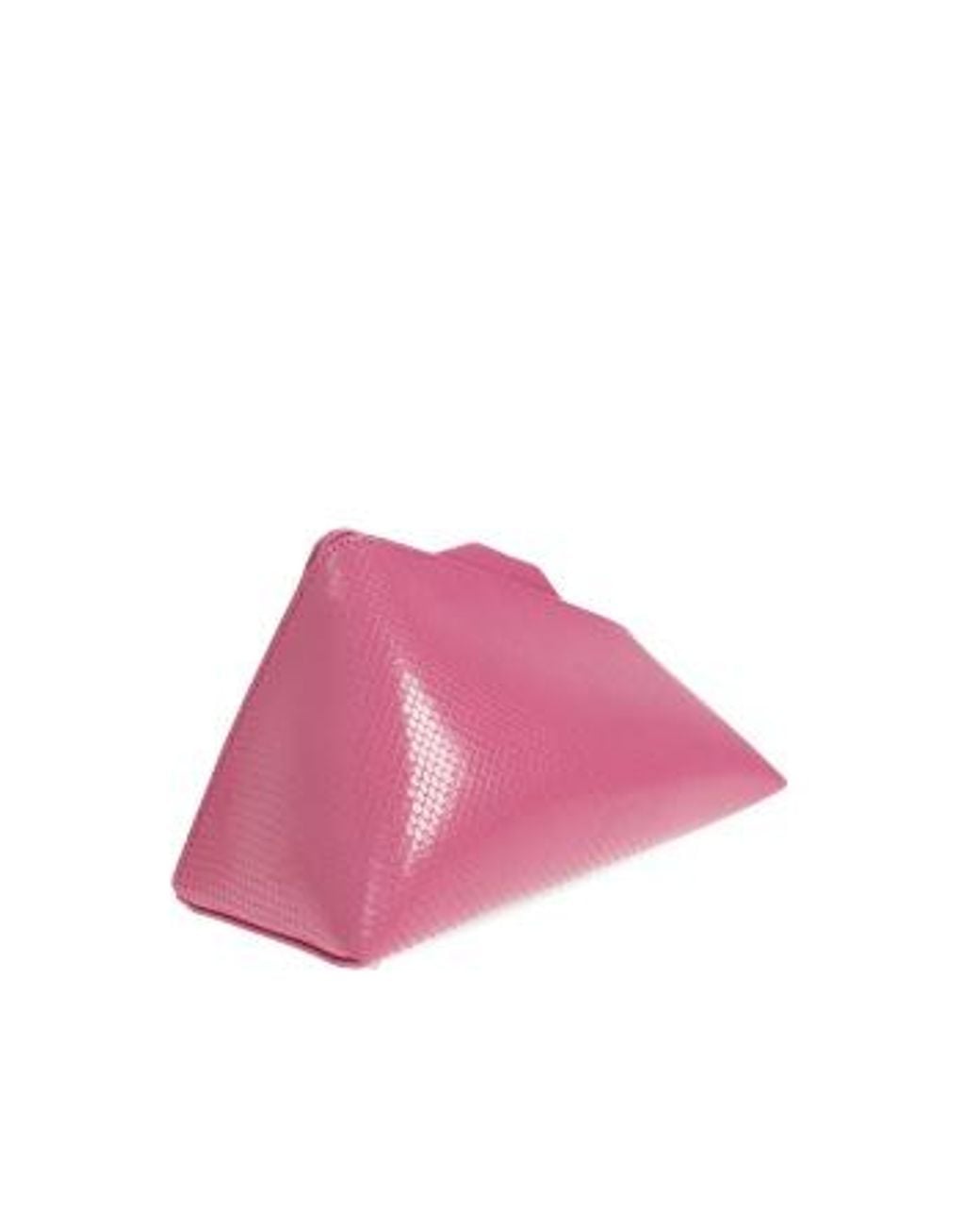 The Attico Pink The 8 30 Pm Textured Clutch Bag