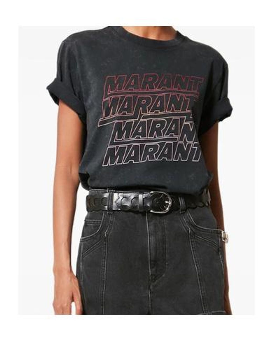 Isabel Marant Black Isabel Marant Étoile Zoeline Crewneck T-Shirt