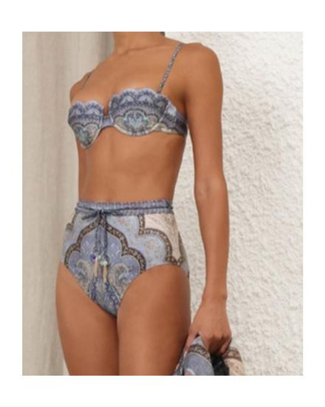 Zimmermann Gray Wanderlust Scallop Balconette