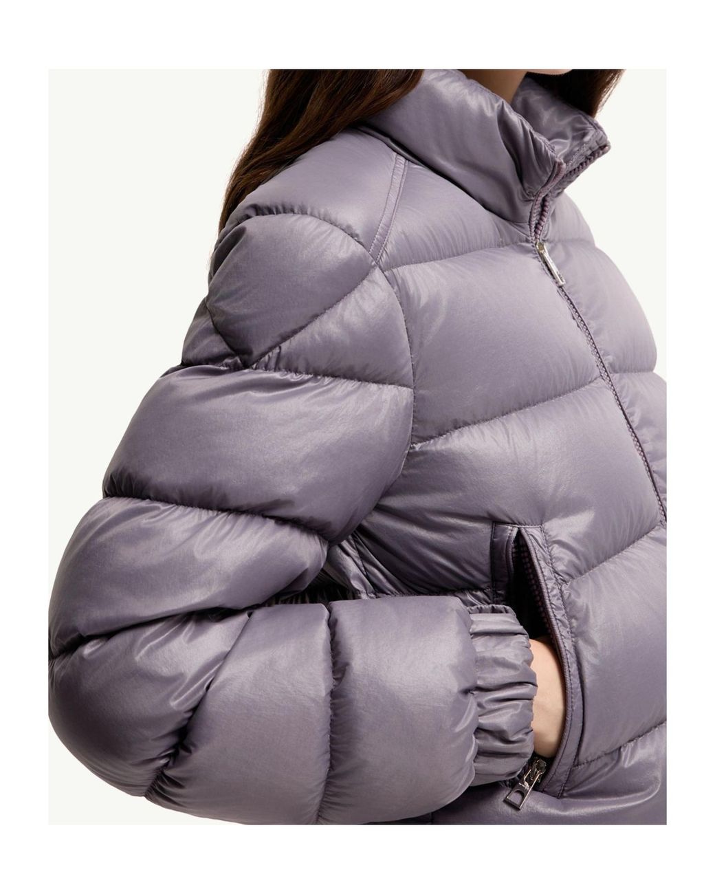 Moncler Gray Aveto Short Down Jacket