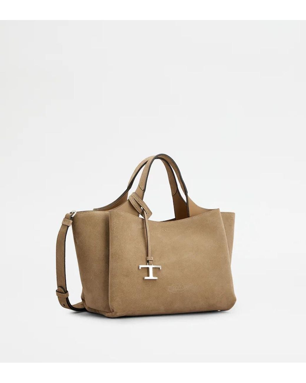 Tod's Brown T Timeless Mini Shoulder Bag