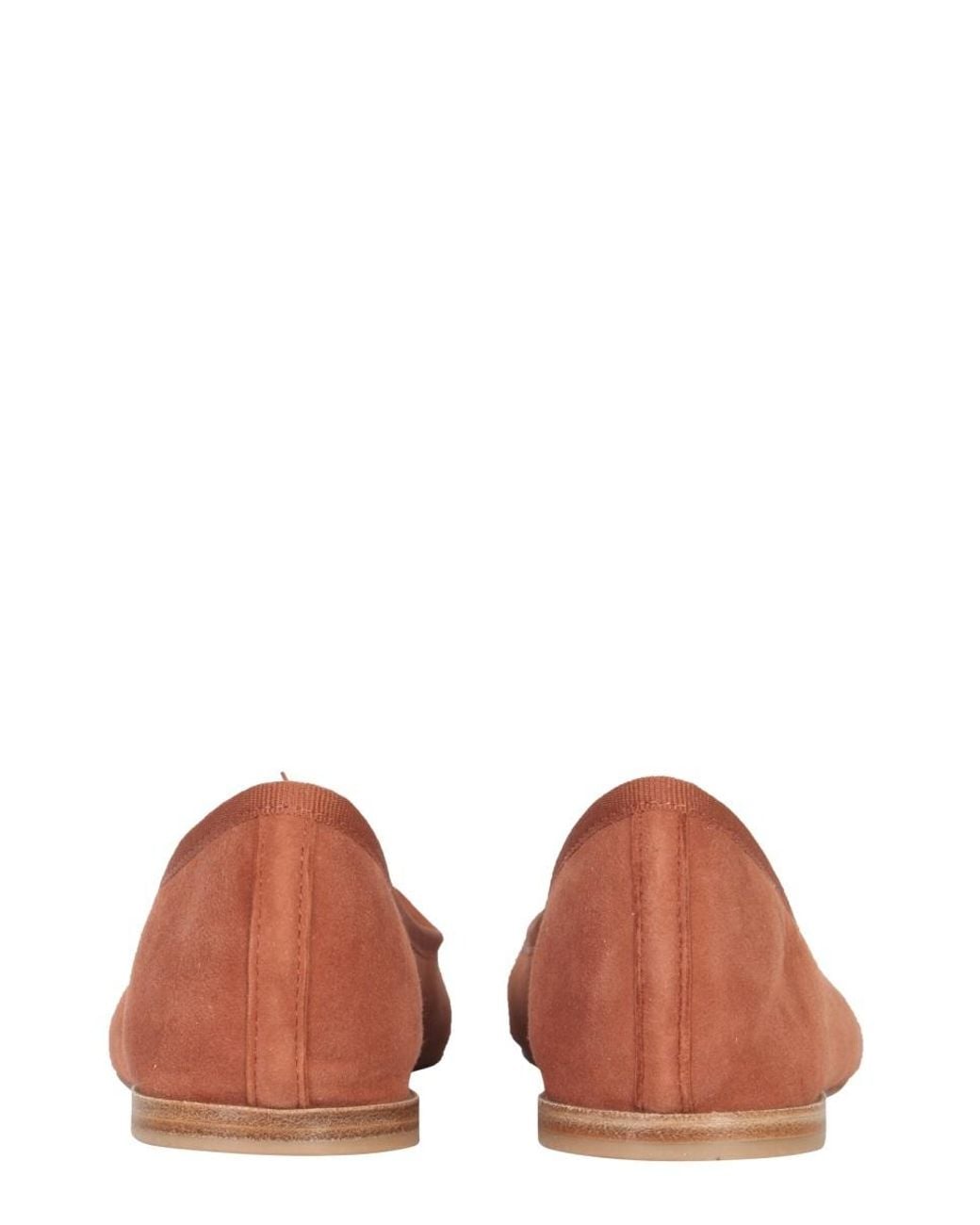 Repetto Brown Bow Design Flat Shoes