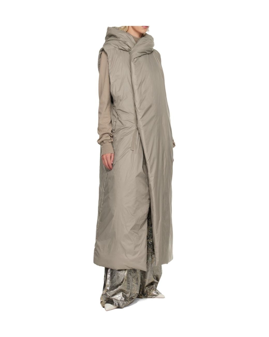 Rick Owens Natural Hooded Coat
