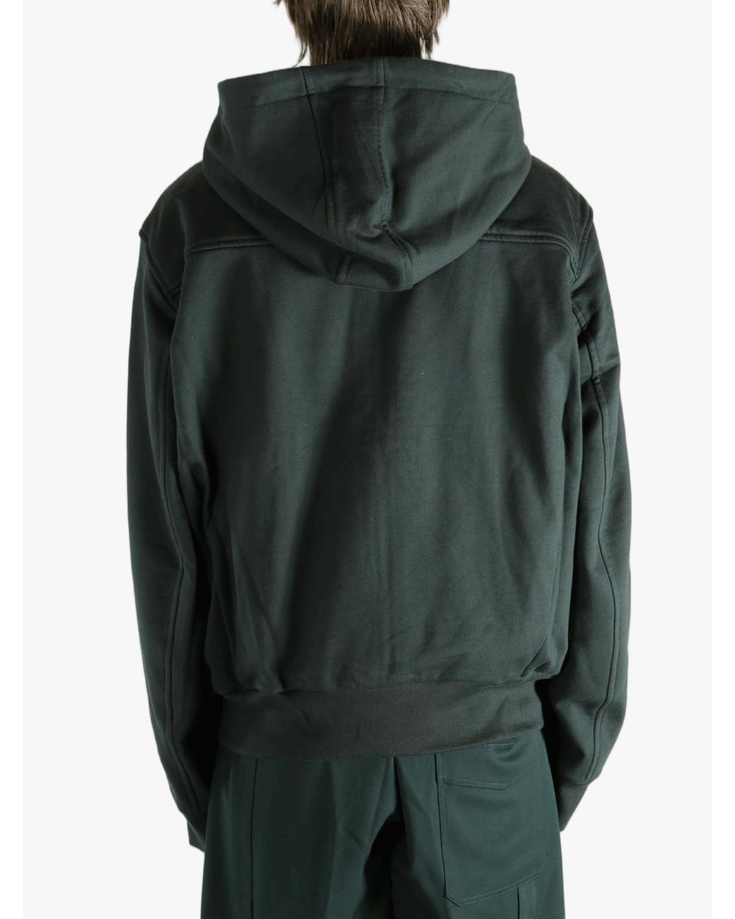 Dries Van Noten Green Schwarz Kapuzenpullover for men