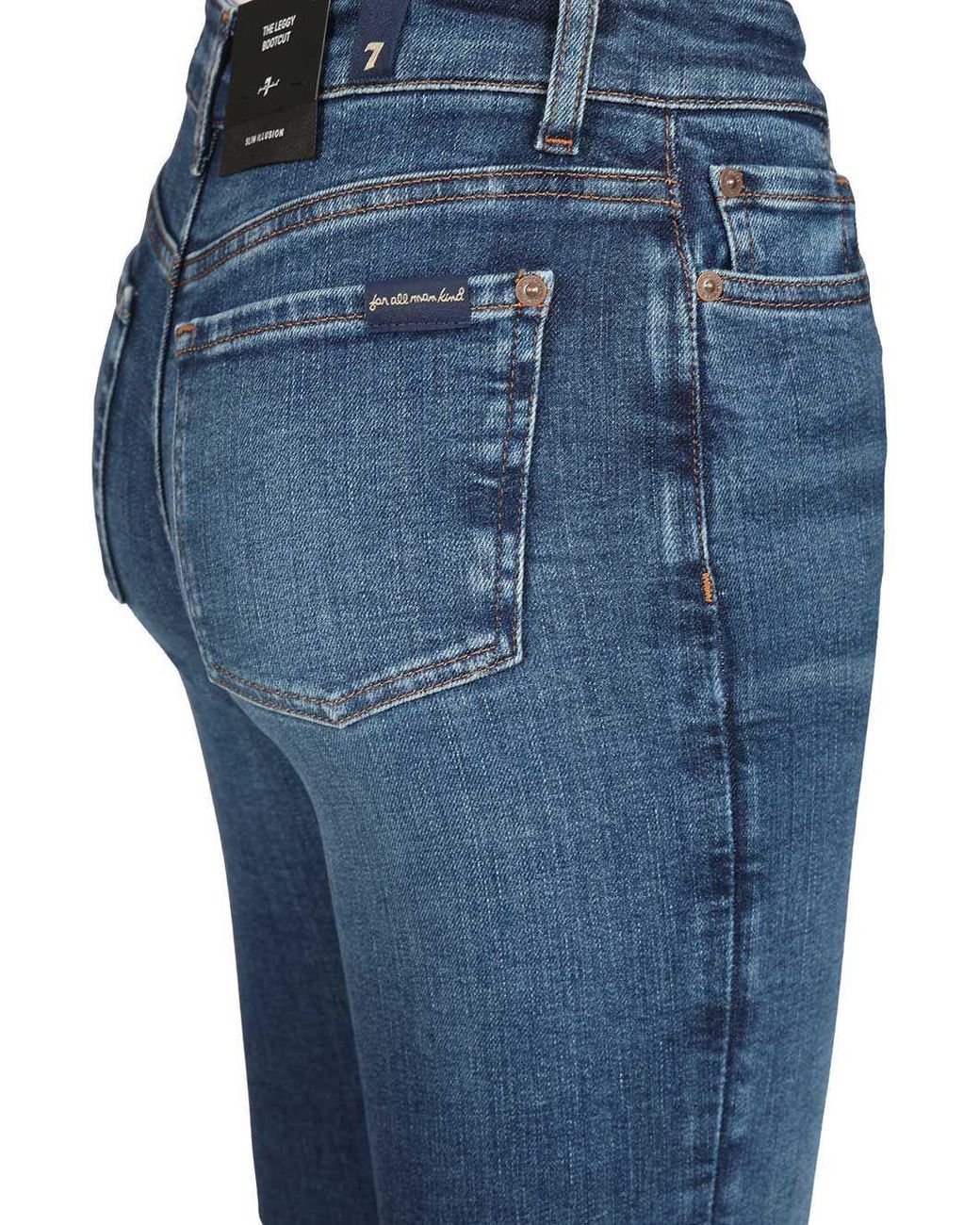 7 For All Mankind Blue Belt Loop Jeans