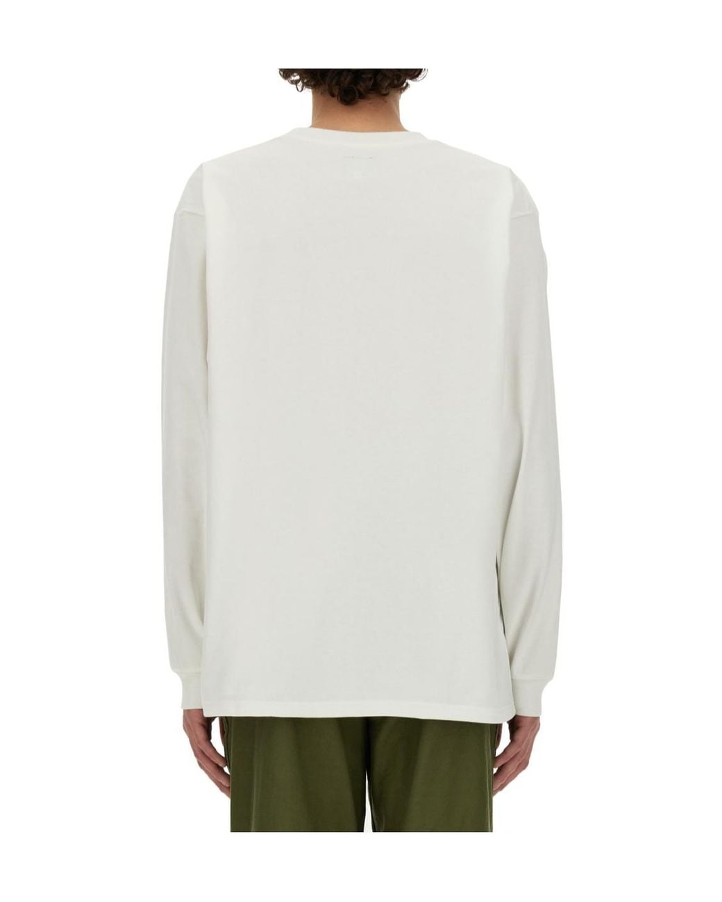 Needles White Long-Sleeved T-Shirt for men
