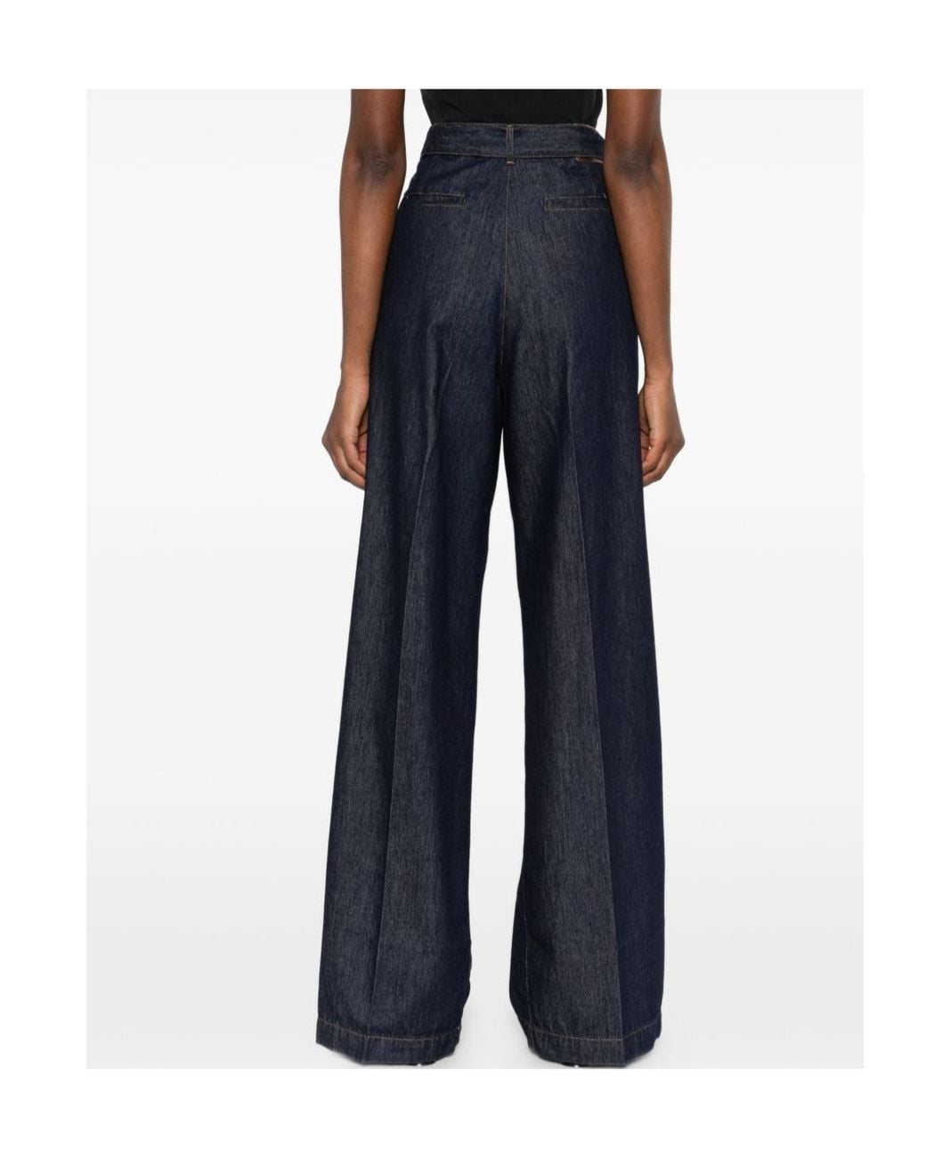 Dries Van Noten Blue Buckle Casual Pants