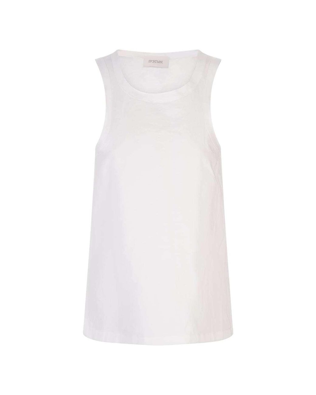 Sportmax White Supreme Tank Top