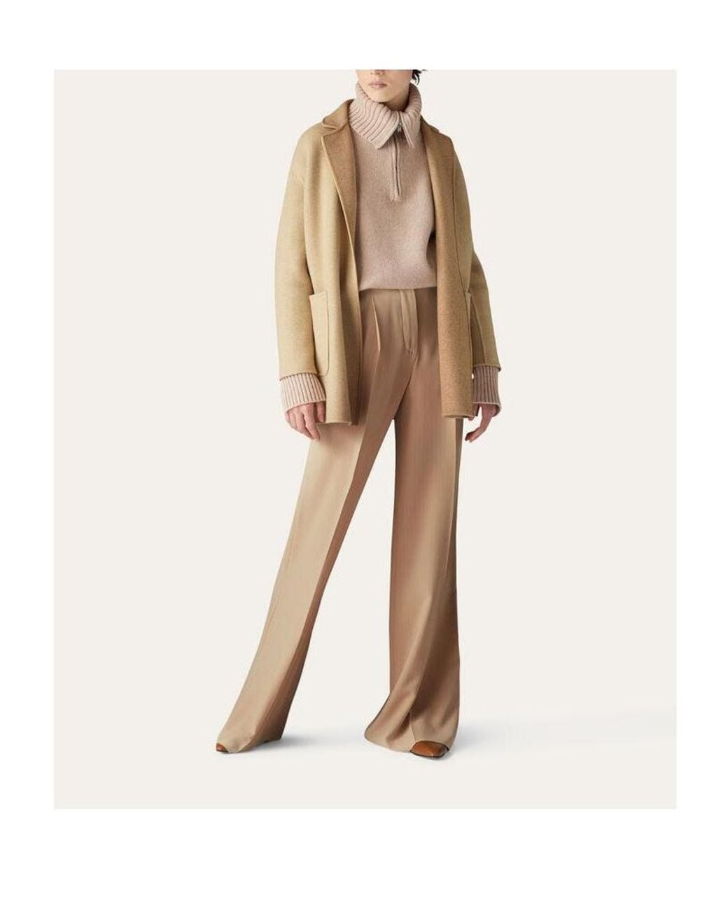 Loro Piana Natural Straight Concealed Trousers
