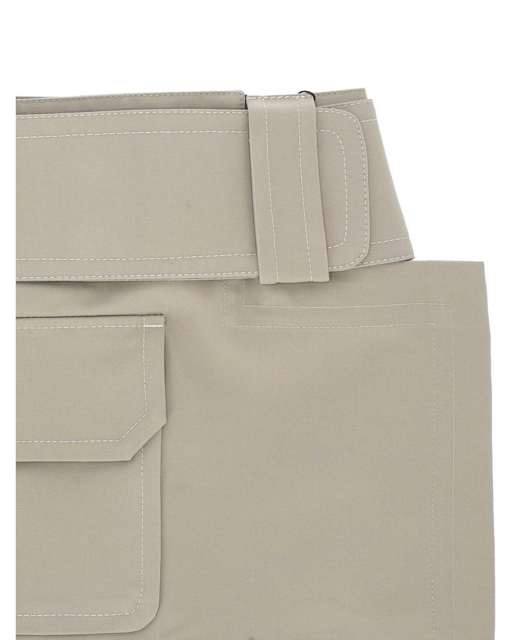 AMI Natural Ami Utility Pocket Mini Skirt