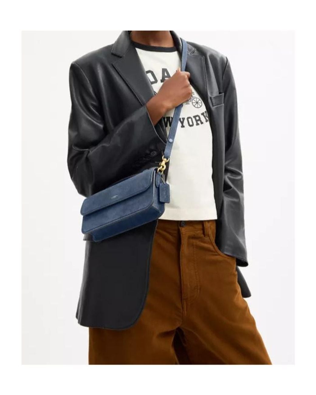 COACH Blue Elora Top Handle Crossbody Bag