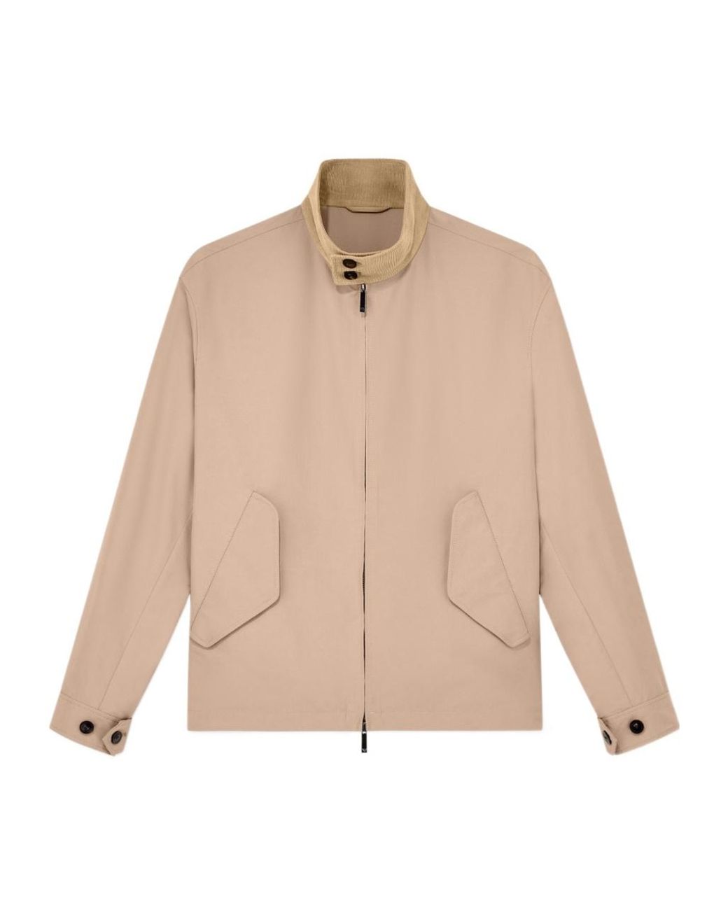 Emporio Armani Natural Stand Collar Zip Jacket for men