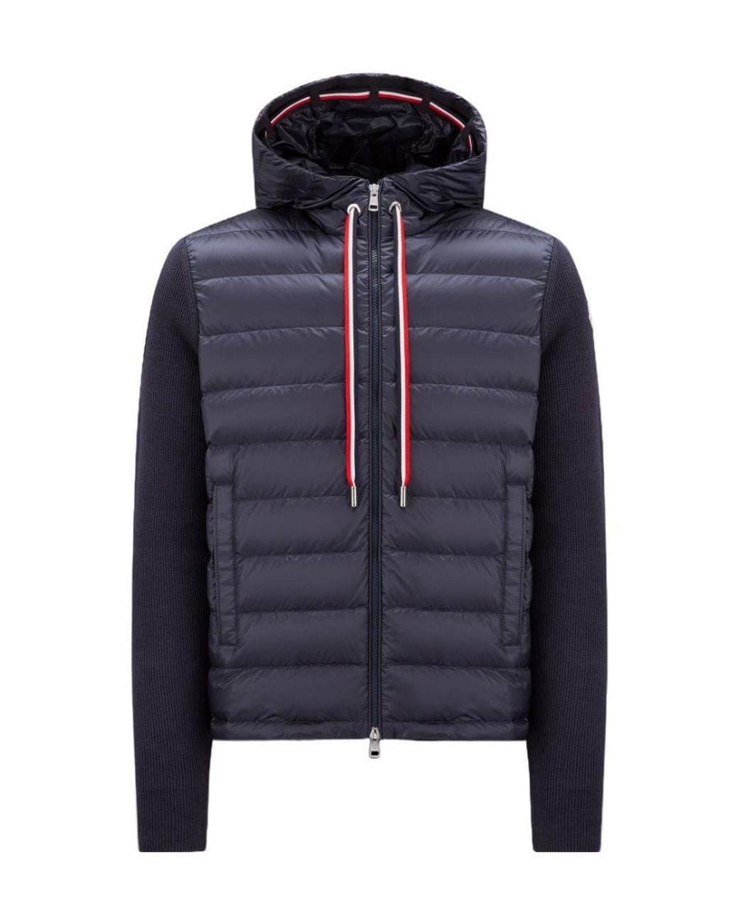 Moncler Blue Padded Hoodie for men