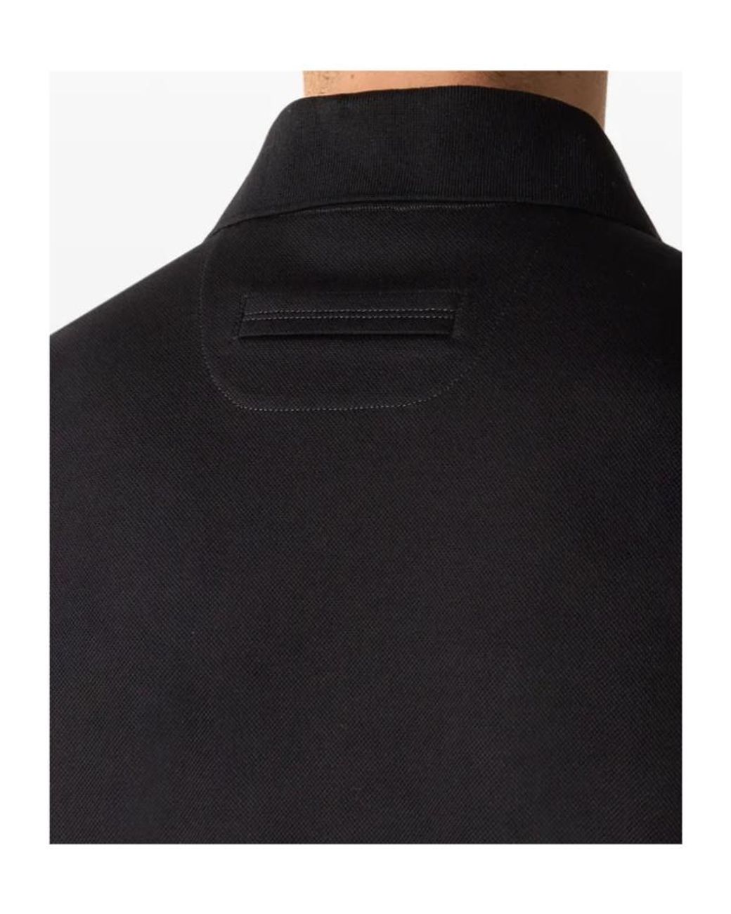 Zegna Black Classic Short-Sleeve Polo Shirt for men