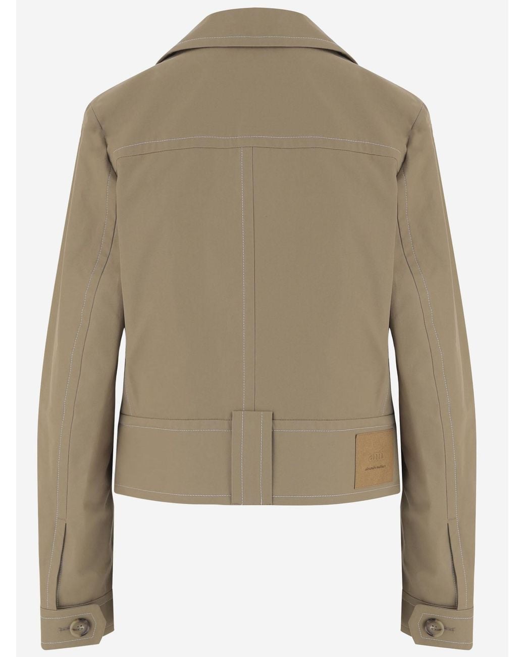 AMI Natural Ami Long Sleeved Buttoned Jacket