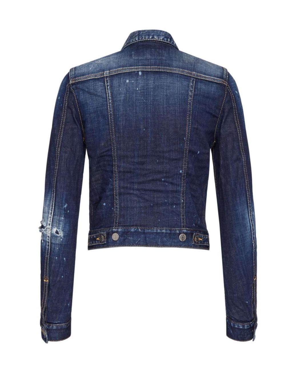 DSquared² Blue Distressed Denim Jacket