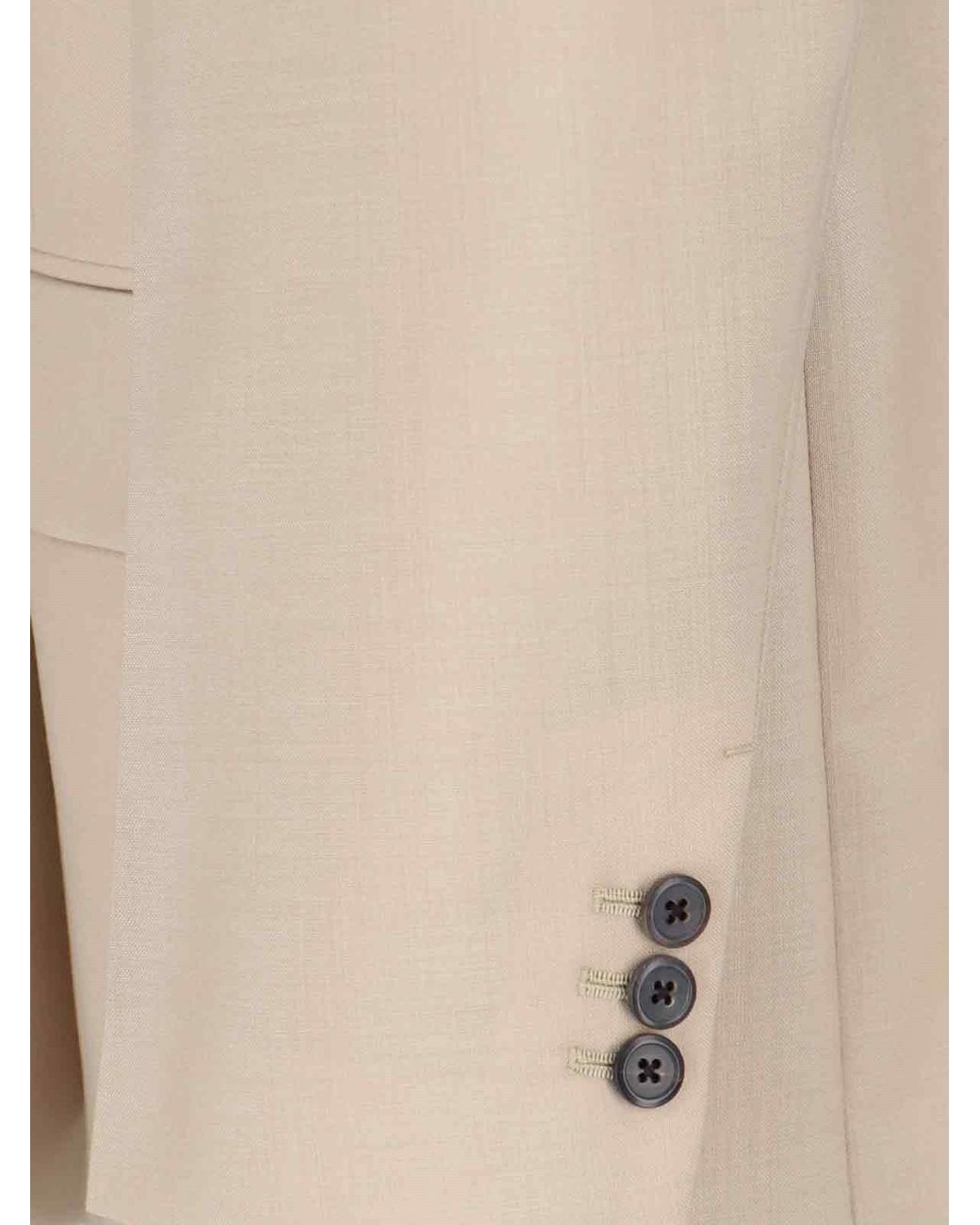 Prada Natural Single-Breasted Jacket