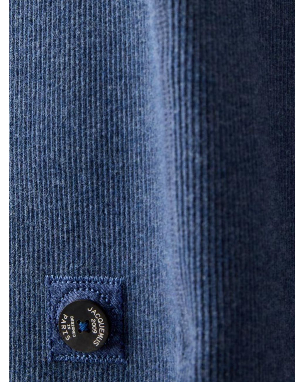 Jacquemus Blue Tricot Button-Front Shorts for men