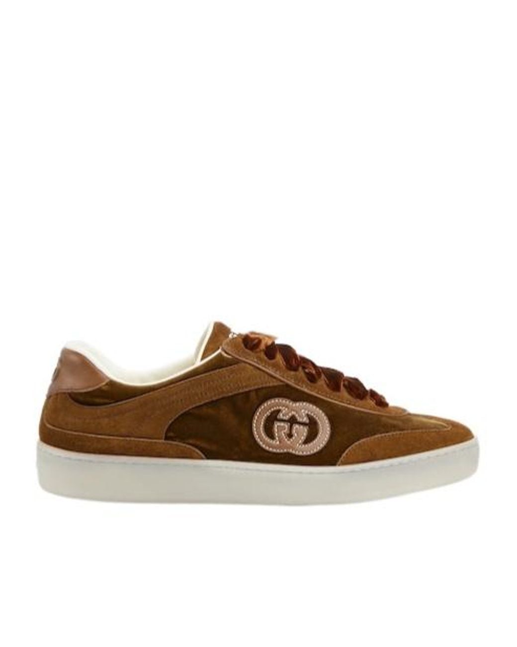Gucci Brown G75 Sneaker, Size 34 It