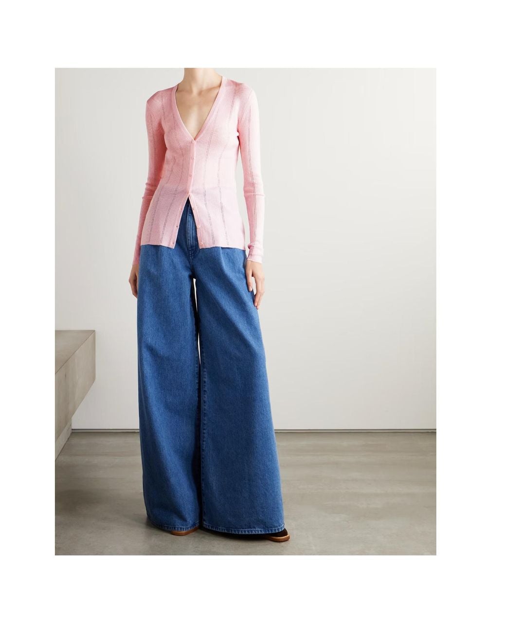 Gabriela Hearst Pink Long-Sleeved Cardigan