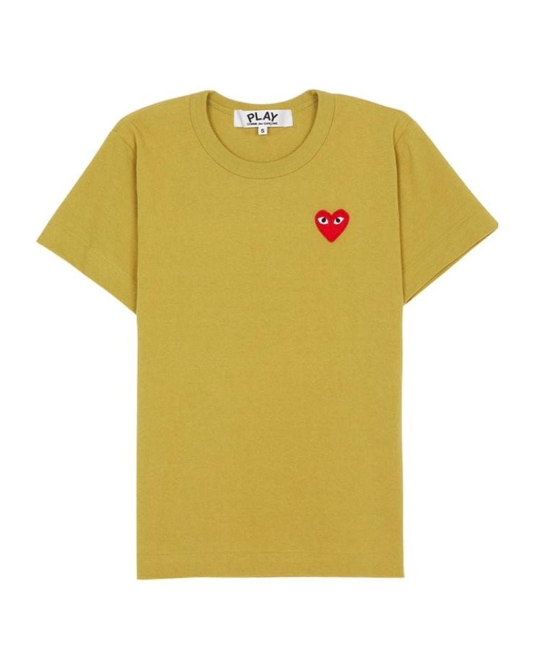 Comme des Garçons Yellow Crew Neck T-Shirt